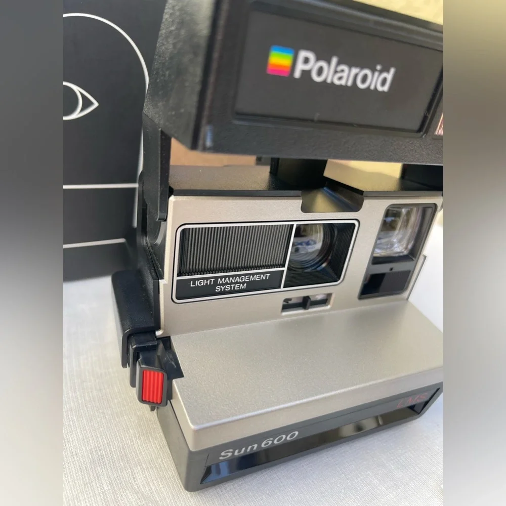 Vintage Polaroid 600 Camera Silver LMS Instant Film Camera